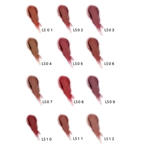 تنوع رنگ رژ لب های جامد شال کوین